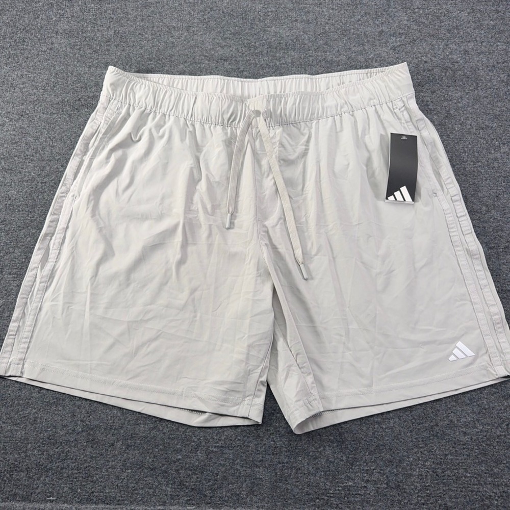 Adidas Mens Essential Short Grey 2 Athletic Training Shorts XL ADVR0917 NEQ